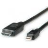 Roline, A: Vnější Mini DisplayPort, B: Vnější HDMI, Polyvinylchlorid DisplayPort Kabely 2 m