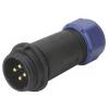 Weipu SP2111 / P 4 I kulatý faston, 1 ks