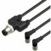 Pepperl+Fuchs V3-WM-BK0,6M-PUR-U-T-V1-G rozdělovač a adaptér pro senzory - aktory , 299241, piny: 3, 3, 0.6 m, 1 ks