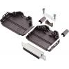 encitech DPPK25-BK-DBS-K 6355-0001-13 sada D-SUB zásuvková lišta 180 ° Pólů: 25 pájecí kalíšek 1 sada