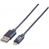 Value USB kabel USB 2.0 USB-A zástrčka, Apple Lightning konektor 1.80 m černá stíněný 11.99.8322 Value USB kabel USB 2.0 USB-A zástrčka, Apple Lightning konektor 1.80 m černá stíněný 11.99.8322