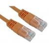 RS PRO Cat5e Ethernetové kabely, Oranžová, Polyvinylchlorid, A: RJ45, 80V 1.5 m Vnější, B: RJ45 Vnější, typ pláště: UTP