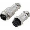 TRU COMPONENTS TC-13895624 kulatý konektor DIN, 1 sada