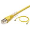 Omron Cat6a Ethernetové kabely, řada: XS6W, Žlutá, Nízko dýmivý bezhalogenový, 30V dc 2 m 8, typ pláště: Stíněné Stíněný
