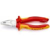 Kombinované kleště 1, celková délka: 180 mm, Nástrojová ocel speciální kvality Knipex Splňuje normu VDE/1000V