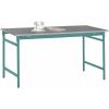 Manuflex BB3034.5021 Servírovací stolek základní stacionárně s plech krytina deska ve vodní modrá RAL 5021, Šxhxv: 1250 x 600 x 780 mm vodní modrá Manuflex BB3034.5021 Servírovací stolek základní stacionárně s plech krytina deska ve vodní modrá RAL 5021, Šxhxv: 1250 x 600 x 780 mm vodní modrá
