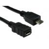 RS PRO Kabel USB do zásuvky IC Vnější, řada: RS PRO, A: Micro USB B, 500 mm Vnitřní, Černá, B: Micro USB typ B