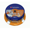 DVD-R Verbatim Inkjet Printable 16x, 4,7 GB, balení 25 ks