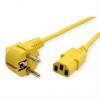 Napájecí kabel 1.8 m, Žlutá, A: CEE 7/7, B: IEC C13, 250V ac Roline Napájecí kabel 1.8 m, Žlutá, A: CEE 7/7, B: IEC C13, 250V ac Roline