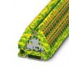Phoenix Contact Zemnicí svorkovnice 1070018, řada: PTRVB, 800V Žlutá, Zelená 1.5mm² 4 Zásuvný Phoenix Contact Zemnicí svorkovnice 1070018, řada: PTRVB, 800V Žlutá, Zelená 1.5mm² 4 Zásuvný