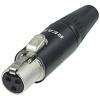 Rean AV RT3FC-B mini XLR konektor zásuvka, rovná Pólů: 3 černá 1 ks Rean AV RT3FC-B mini XLR konektor zásuvka, rovná Pólů: 3 černá 1 ks
