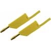 Hirschmann Test & Measurement MLN 100/2,5 GE měřicí kabel lamelová zástrčka 4 mm lamelová zástrčka 4 mm 1.00 m žlutá 1 ks