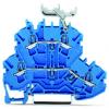 WAGO Napájení přes svorkovnici 2002-2234, řada: TOPJOB S, 2002, 500V Modrá 2.5mm² 2 Klecová svorka ATEX, IECEx