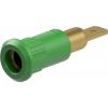 Staubli Testovací zásuvka, 4 mm, 30V ac, 25A, Zelená, Vnitřní Jazýček, materiál kontaktu: Slitina měď-zinek, pokovení Staubli Testovací zásuvka, 4 mm, 30V ac, 25A, Zelená, Vnitřní Jazýček, materiál kontaktu: Slitina měď-zinek, pokovení