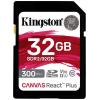Kingston Canvas React Plus paměťová karta SD 32 GB Class 10 UHS-II