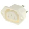 Bulgin Konektor IEC C13, orientace těla: Rovný, Panel Vnější, 250V 10A Bulgin Konektor IEC C13, orientace těla: Rovný, Panel Vnější, 250V 10A