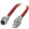 Kabel pro snímače a ovladače, A: Vnitřní, A: Rovný 4, B: Přímý, 600V 4, IP20 Phoenix Contact 2 m