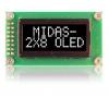 Displej OLED 3.67 in Bílá Pasivní matice COB Midas Paralelní