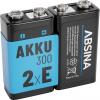Absina akumulátor 9 V Ni-MH 270 8.4 V 2 ks Absina akumulátor 9 V Ni-MH 270 8.4 V 2 ks
