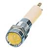 Indikátor pro montáž do panelu Žlutá, typ žárovky: LED Pájecí plíšek CML Innovative Technologies 24V 8 mm, IP67