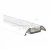 Hliníkový profil STOS-ALU B4369, 2 m, anodizovaný Hliníkový profil STOS-ALU B4369, 2 m, anodizovaný