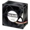 Sanyo Denki Axiální ventilátor, řada: San Ace 9GV, průtok vzduchu: 222 m³/h 36 W 12 V dc 3 A 80 mm 80 mm 38 mm