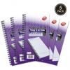 Pukka Pads Poznámkový blok Dolní Drátěná vazba barva Purpurová, velikost papíru: 153 x 280 mm, Linkovaný
