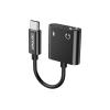 Adaptér DENMEN DU07 USB-C/JACK 3,5mm (pro poslech hudby)