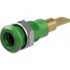 Staubli Testovací zásuvka, 4 mm, 30V ac, 25A, Zelená, Vnitřní Jazýček, materiál kontaktu: Slitina měď-zinek, pokovení Staubli Testovací zásuvka, 4 mm, 30V ac, 25A, Zelená, Vnitřní Jazýček, materiál kontaktu: Slitina měď-zinek, pokovení