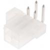 Molex Konektor PCB, řada: Mini-Fit Jr, Vodič-deska, počet kontaktů: 4, počet řad: 2, rozteč: 4.2 mm, orientace těla: