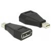 Delock 65238 DisplayPort adaptér [1x zástrčka DisplayPort - 1x zásuvka DisplayPort] černá 0 mm