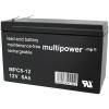 multipower MPC8-12 117747 olověný akumulátor 12 V 8 Ah olověný se skelným rounem (š x v x h) 65 x 102 x 151 mm plochý konektor 6,35 mm odolné proti více