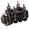Zásuvka jack 6,3 mm ACJM-MC, panelová, mono, plast, 2× vypínač Zásuvka jack 6,3 mm ACJM-MC, panelová, mono, plast, 2× vypínač