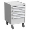 Zásuvková jednotka 3 Šedá Ocel 800 mm x 450 mm x 520 mm Treston