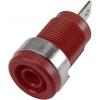 TRU COMPONENTS 6239C26DN bezpečnostní laboratorní zásuvka zásuvka, vestavná vertikální Ø pin: 4 mm červená 1 ks