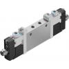 Elektromagnetický ventil 5/3 uzavřený, řada: VUVG-L10-P53E-T-M5-1R8L 5 mm Elektřina, max. průtok: 210L/min Festo 24V
