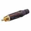 Vidlice RCA ACPR-BLK, kovový kryt Zn, černá, AuCINCH Vidlice RCA ACPR-BLK, kovový kryt Zn, černá, AuCINCH