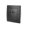 Zásuvka USB LTC LX62U Black