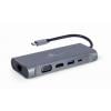 Gembird USB-C® dokovací stanice A-CM-COMBO7-01 Vhodné pro značky (dokovací stanice pro notebook): univerzální Gembird USB-C® dokovací stanice A-CM-COMBO7-01 Vhodné pro značky (dokovací stanice pro notebook): univerzální