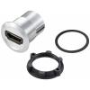 TRU COMPONENTS TC-11980452 Zásuvka HDMI panelového adaptéru HDMI zásuvka HDMI zásuvka stříbrná Množství: 1 ks TRU COMPONENTS TC-11980452 Zásuvka HDMI panelového adaptéru HDMI zásuvka HDMI zásuvka stříbrná Množství: 1 ks