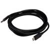 RS PRO Kabel USB do zásuvky IC Vnější, A: USB typu A, 3 m Vnější, Černá, B: USB typu C