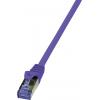LogiLink CQ307VS RJ45 síťové kabely, propojovací kabely CAT 6A S/FTP 5.00 m fialová samozhášecí, bez halogenů, s ochranou 1 ks LogiLink CQ307VS RJ45 síťové kabely, propojovací kabely CAT 6A S/FTP 5.00 m fialová samozhášecí, bez halogenů, s ochranou 1 ks