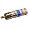 RCA vidlice PCT-RCA6, 75 Ω, kryt kovový, Au kontakt RCA vidlice PCT-RCA6, 75 Ω, kryt kovový, Au kontakt