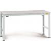 Manuflex LU4143.7035 ESD ESD pracovní stůl Univerzální standardní základní stůl s kaučuk, Šxhxv = 2500 x 800 x 760-870 mm šedobílá (RAL 7035)