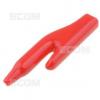 Izolátor krokosvorky 4 mm, PVC, červený KSVIZ-302-0500