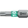 Wera Bit šroubováku, Plastové, Chromovaný, Nerezová ocel, Šestihran, 6.35 mm, T10, počet kusů: 1 Wera Bit šroubováku, Plastové, Chromovaný, Nerezová ocel, Šestihran, 6.35 mm, T10, počet kusů: 1