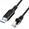 LogiLink USB 3.0 kabelový adaptér [1x USB 3.0 zástrčka A - 1x RJ45 zástrčka 8p8c] CU0406 10.00 m