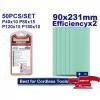 Sada 50 ks brusných papírů 90x231mm Sada 50 ks brusných papírů 90x231mm
