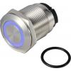 TRU COMPONENTS ONPOW6319F-10ZE/Q/B/12V/S, TC-13224224 tlačítko, 19 mm, 36 V DC/AC, 2 A, 1 ks