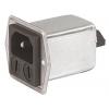 Schurter Konektor IEC 2A C14 Vnější, Montáž do panelu 5 x 20 mm, 250V ac, 60Hz Pájecí, 85 °C 2, -25 °C 5707.0201.312
